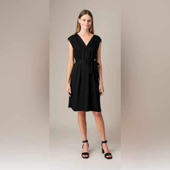 Jigsaw Ruched V Neck Jersey Dress size small - Picture 2 of 14